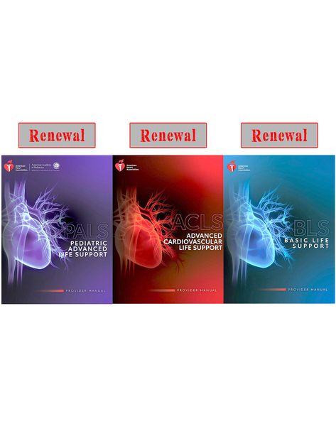 PALS RENEWAL, ACLS RENEWAL with BLS FOR HEALTHCARE PROVIDERS RENEWAL