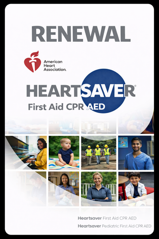 HEARTSAVER FIRST AID CPR AED RENEWAL